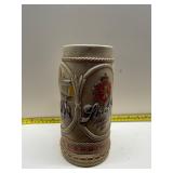vintage Stroh's beer stein