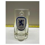 vintage Lï¿½wenbrï¿½u Munich glass beer mug
