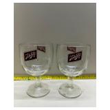 Schlitz beer goblets
