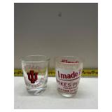 Colorado and Indiana shot glasses