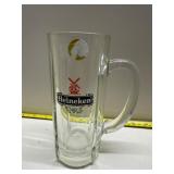 heavy Heineken clear glass beer mug