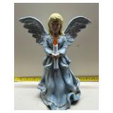 hand-painted ceramic angel figurine