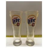 Miller lite Steelers glasses