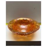 Carnival glass bowl