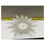 PartyLite Splash or Sunburst frosted Candle holder