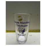 Logan Marching Chieftains Glass