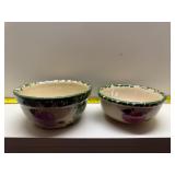 Roseville pottery bowls