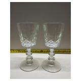 Heisey crystal water goblets