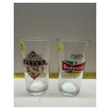 Pete's ESP Lager & Budweiser glasses