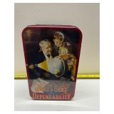 vintage Eveready Batteries tin