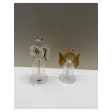 Glass angel bells