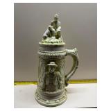 Vintage 3d design beer stein