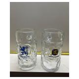 Lï¿½wenbrï¿½u Mï¿½nchner Beer mugs