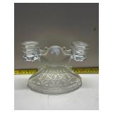 L.E. Smith Double candle holder