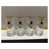 4 Budweiser glasses