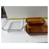 3 baking dishes 2 are anchor hocking