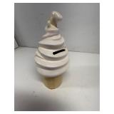 Vintage ice cream cone coin bank