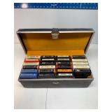 8 track tapes and hard case
