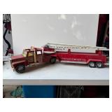 Nylint pressed steel Aerial HookNLadder fire truck