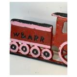 Cast iron wall hanging locomotive