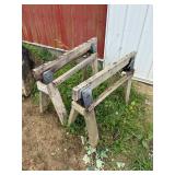 Pair of saw horses