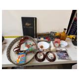 Various vintage items and decor lot