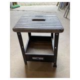 Iron horse step stool seat