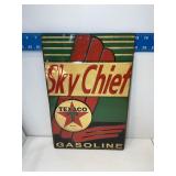 Metal Texaco sky Chief, Sign