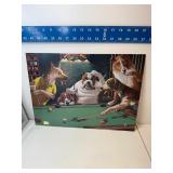 Metal billiards Sign