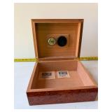walnut burl wood cigar humidor