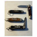 Group of Boy Scout pocket knives