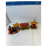Vintage wooden toy train