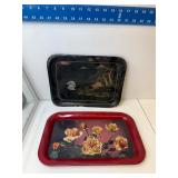 Pair of vintage trays