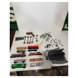 Large train, track, scenery group lot