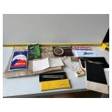 Vintage items and Simplex toy typewriter