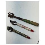 Vintage advertising bottle openers