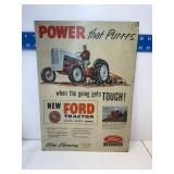 Metal Ford tractor Sign