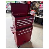 Brand new Ironmax rolling toolbox w top box & keys