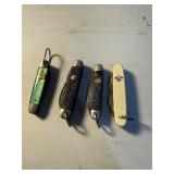 Group of Boy Scout pocket knives