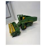 Diecast John Deere combine toy vehicle