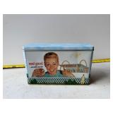 1996 McDonald's Hamburger metal tin box