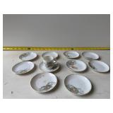 Japanese miniature porcelain tea set