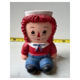 Raggedy Andy coin bank