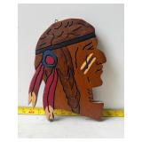 Native American head wall art