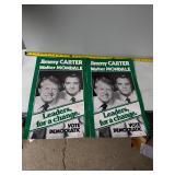 Pair 1976 campaign poster Jimmy Carter Walter Mond