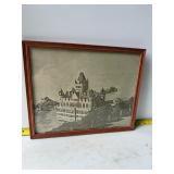 vintage photo print of the second Cliff House