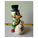 vintage 1960s Scrooge McDuck ceramic coin bank