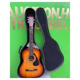Acoustic guitar and case