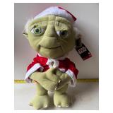 Star Wars Yoda holiday plush with Santa suit hat