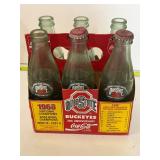 Six pack of Ohio State Coke bottles